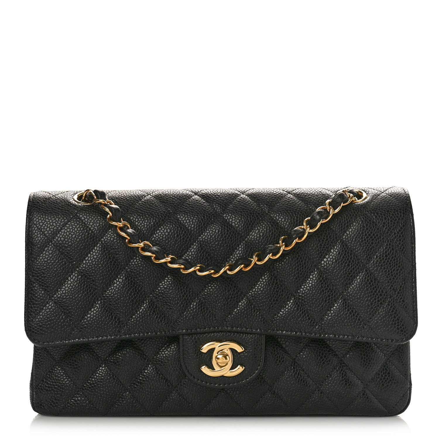 Chanel Caviar Medium Double Flap Black