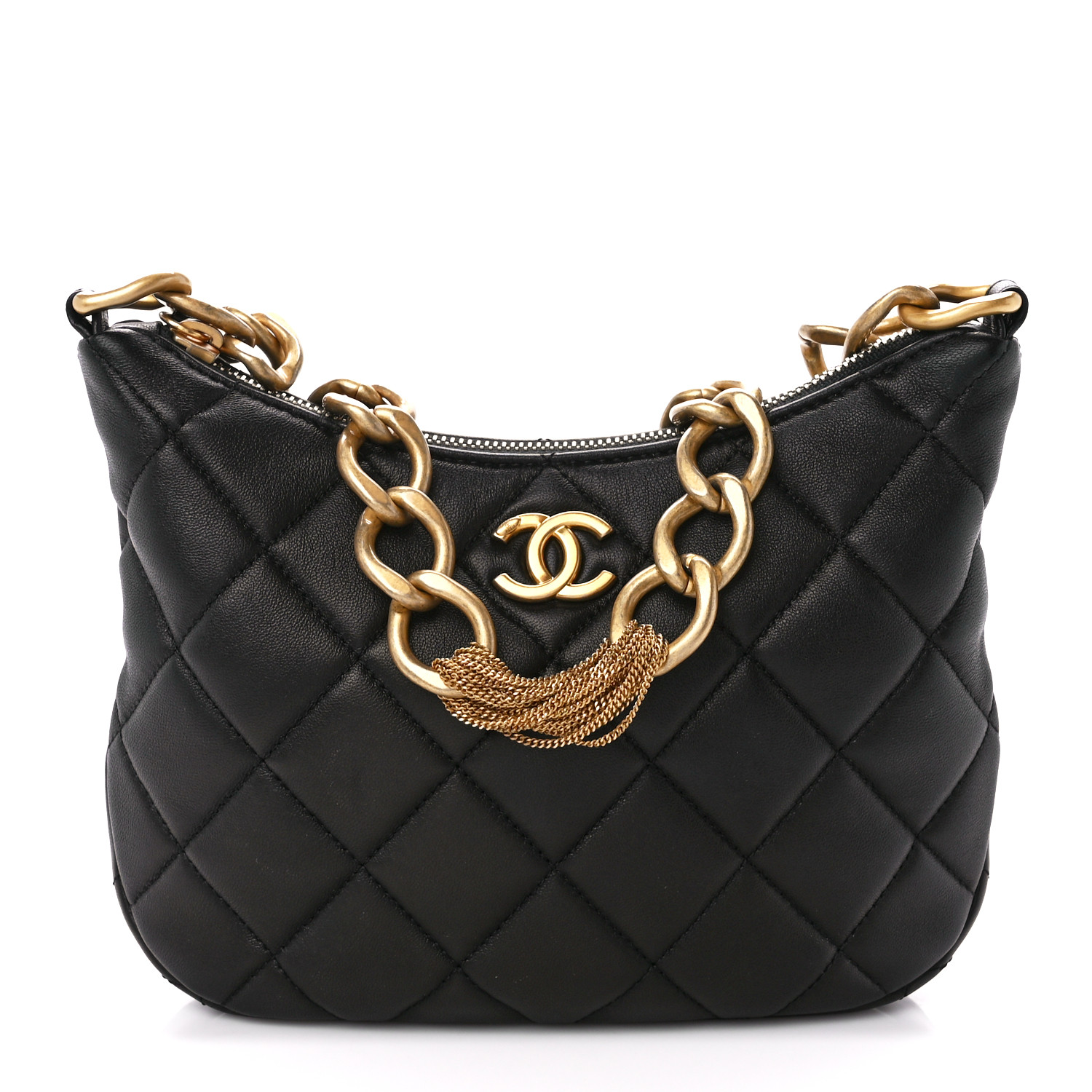 Chanel CC Chain Hobo Black