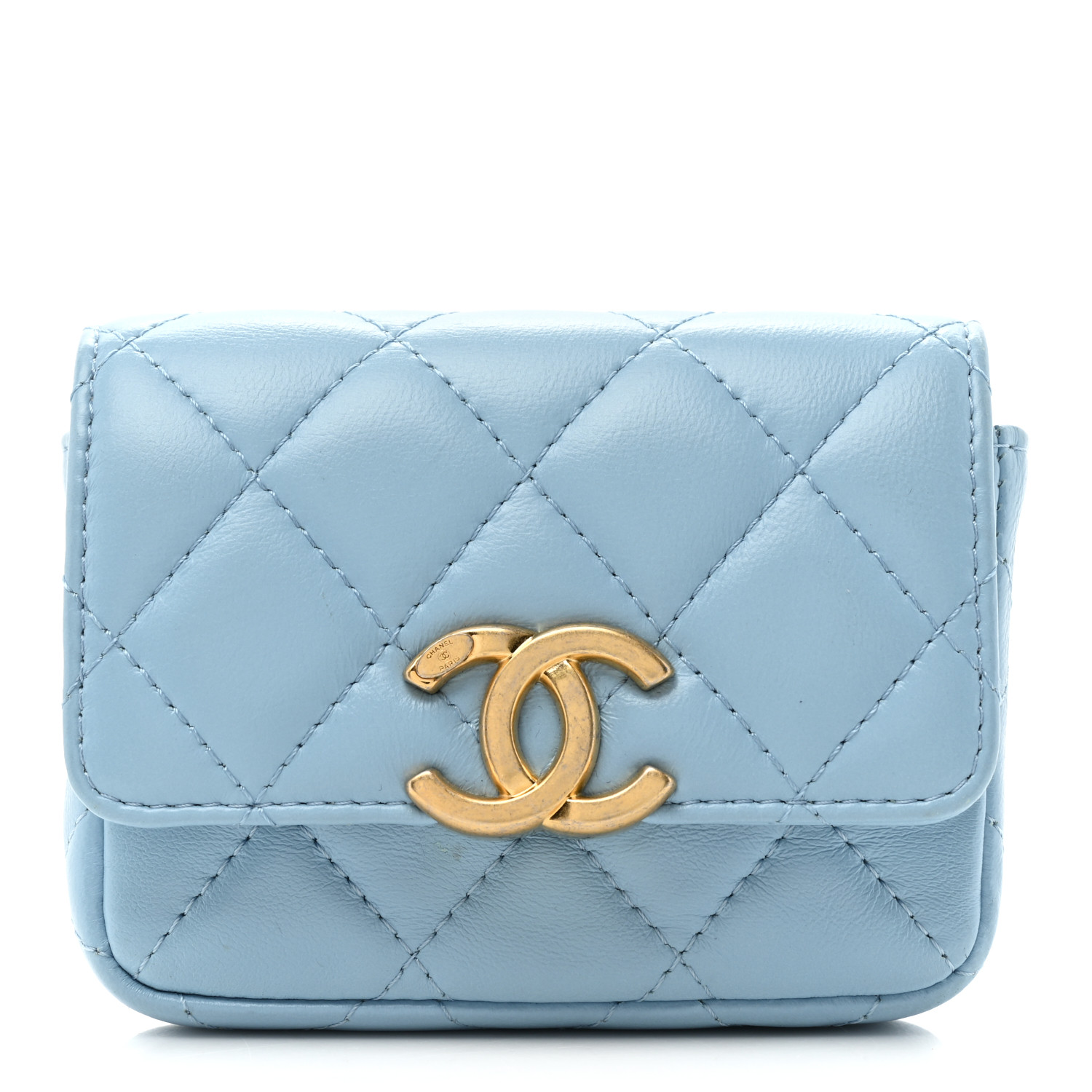 Chanel Flap Chain Belt Bag Blue