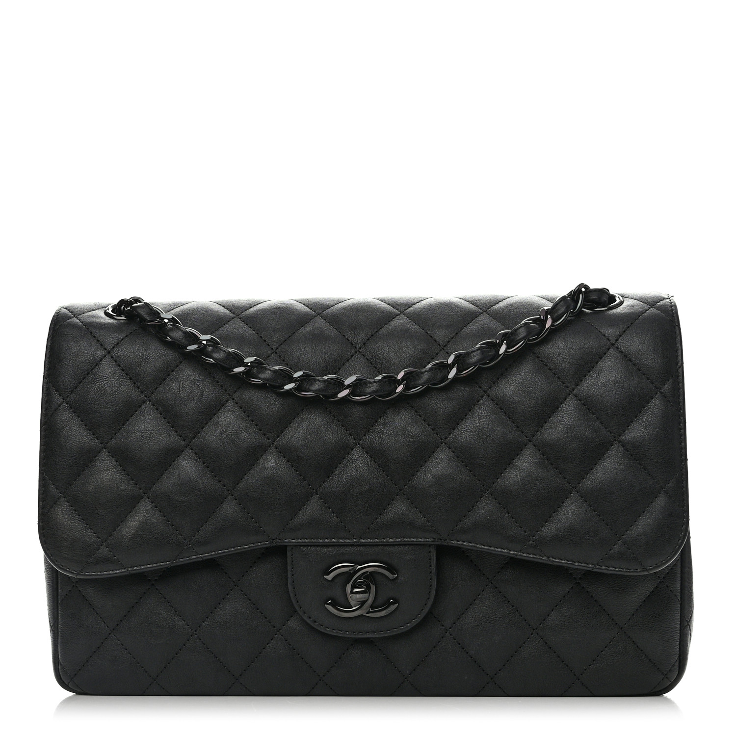 Chanel Jumbo Double Flap So Black