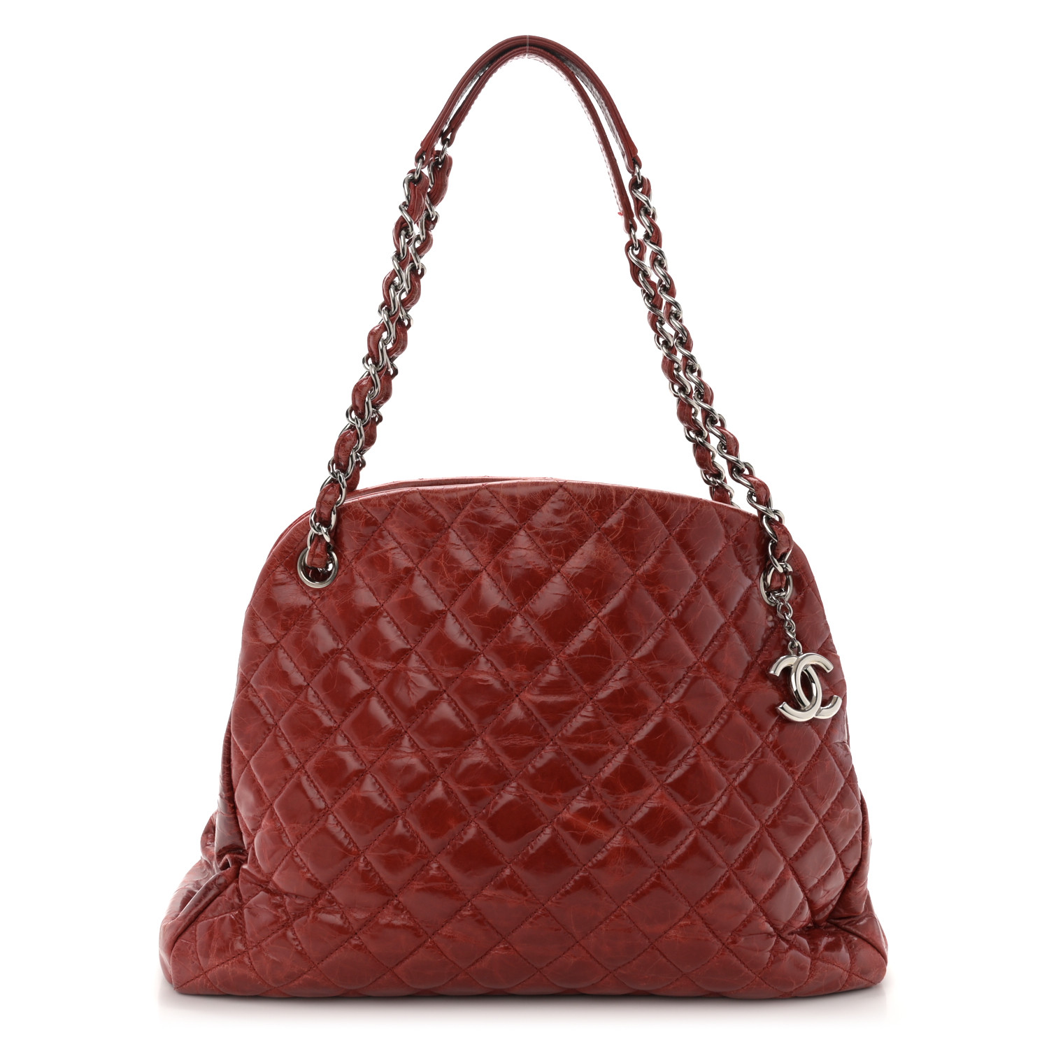 Chanel Large Just Mademoiselle Bowling Bag Red