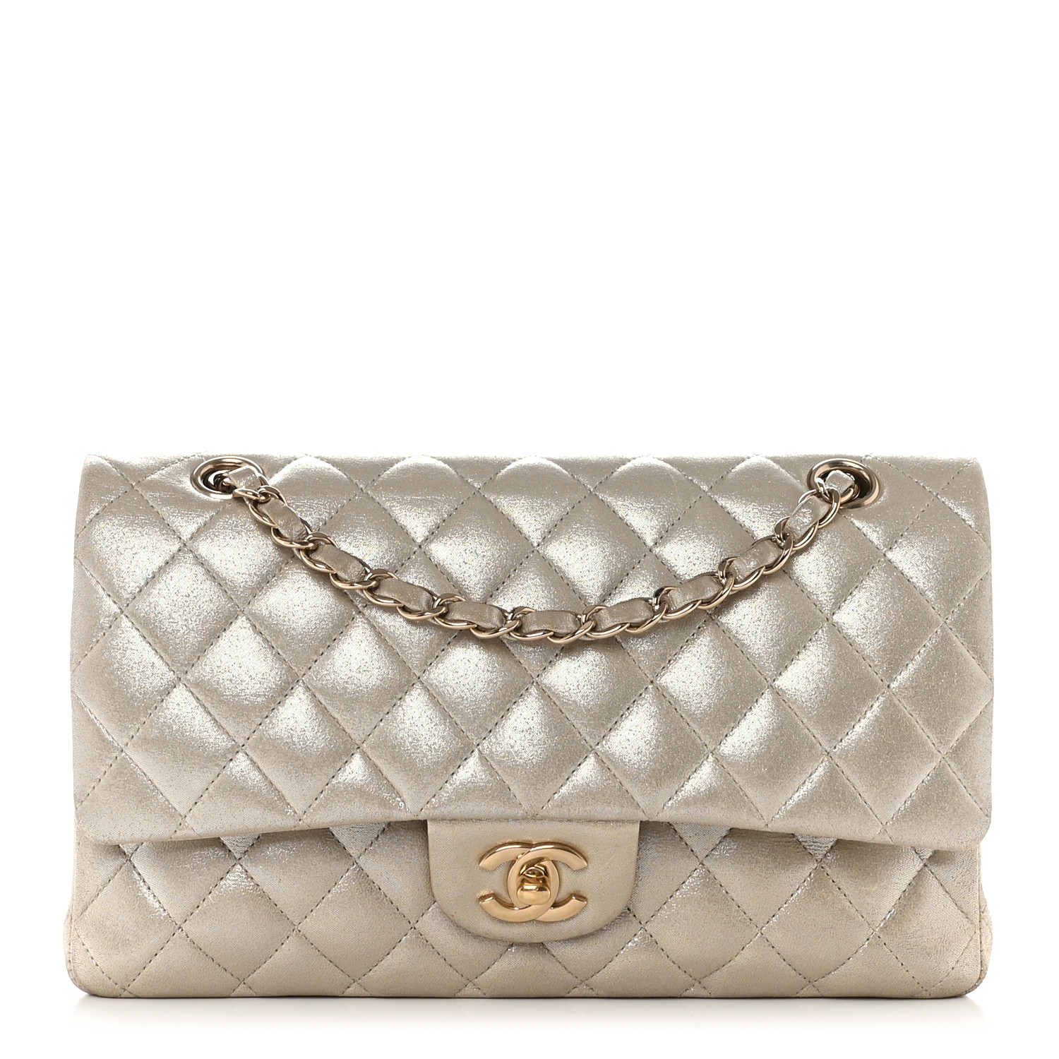 Chanel Medium Double Flap Light Gold