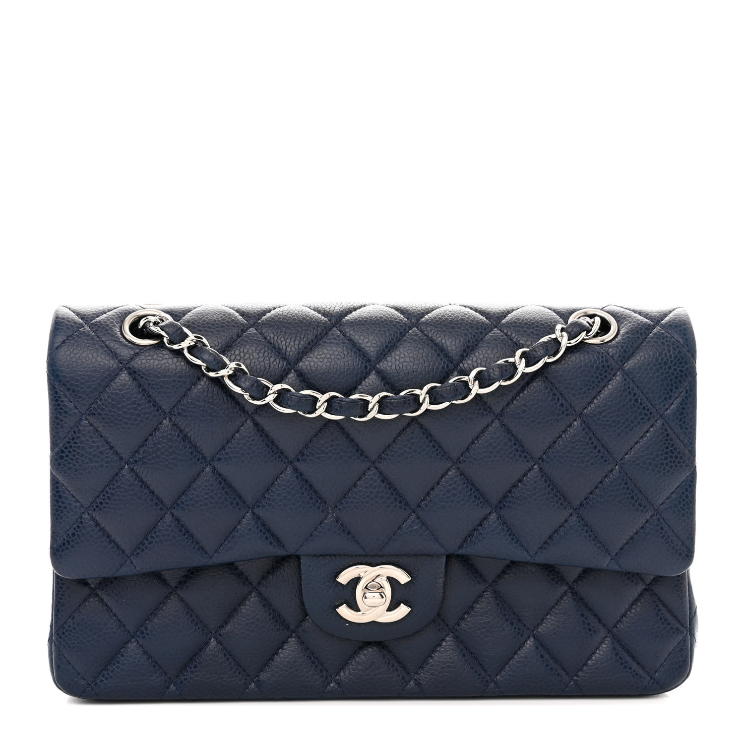 Chanel Medium Double Flap Navy