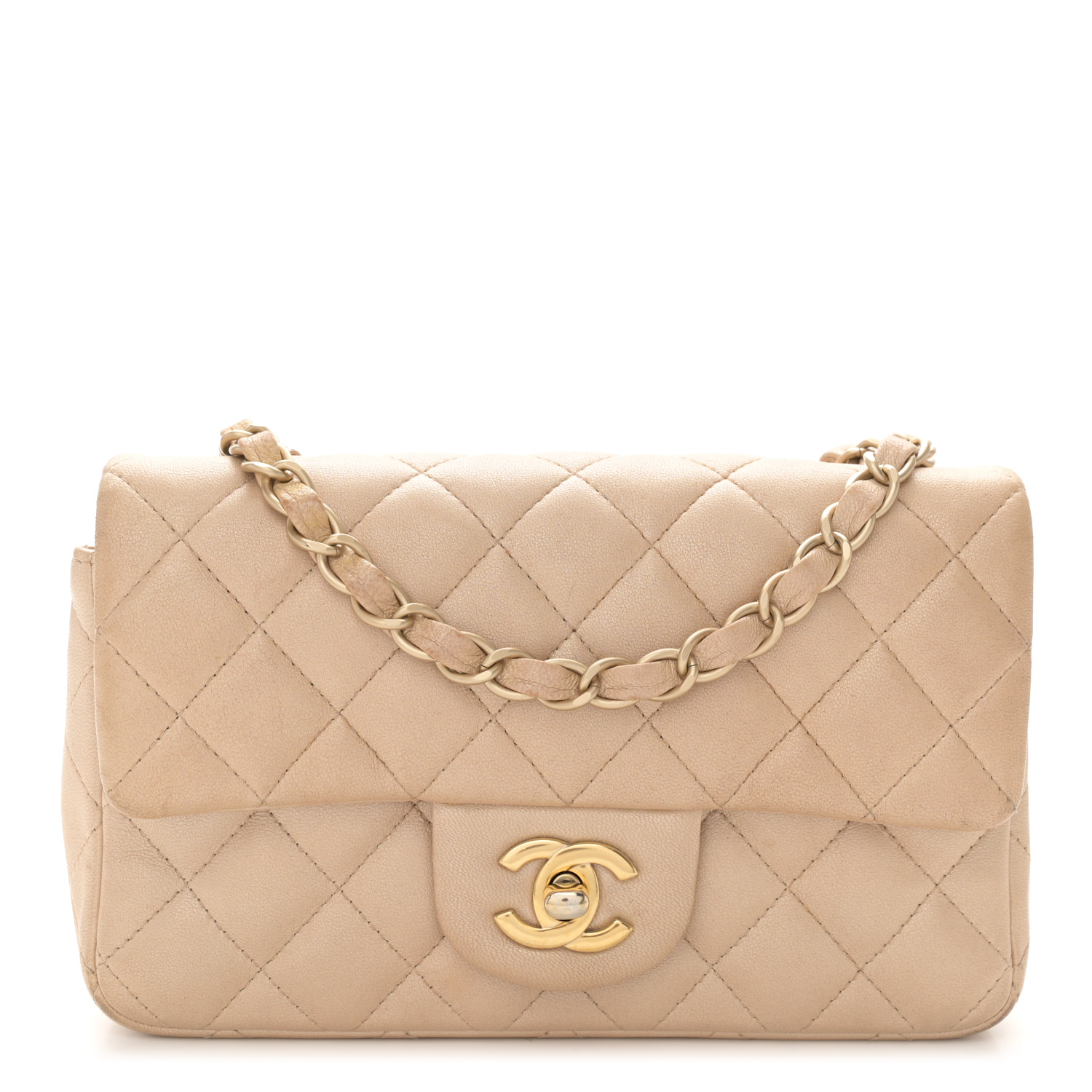 Chanel Mini Rectangular Flap Gold