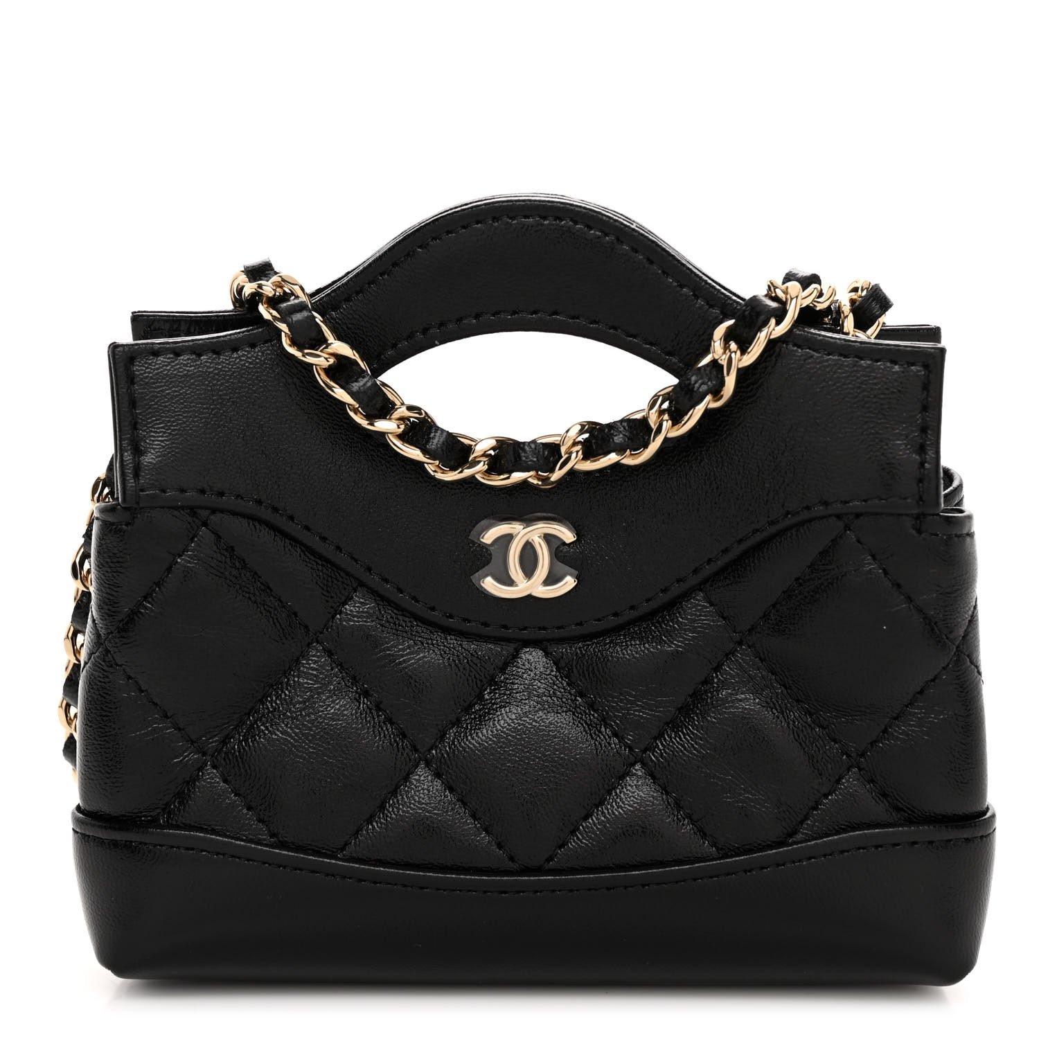 Chanel Mini 31 Clutch With Chain Black