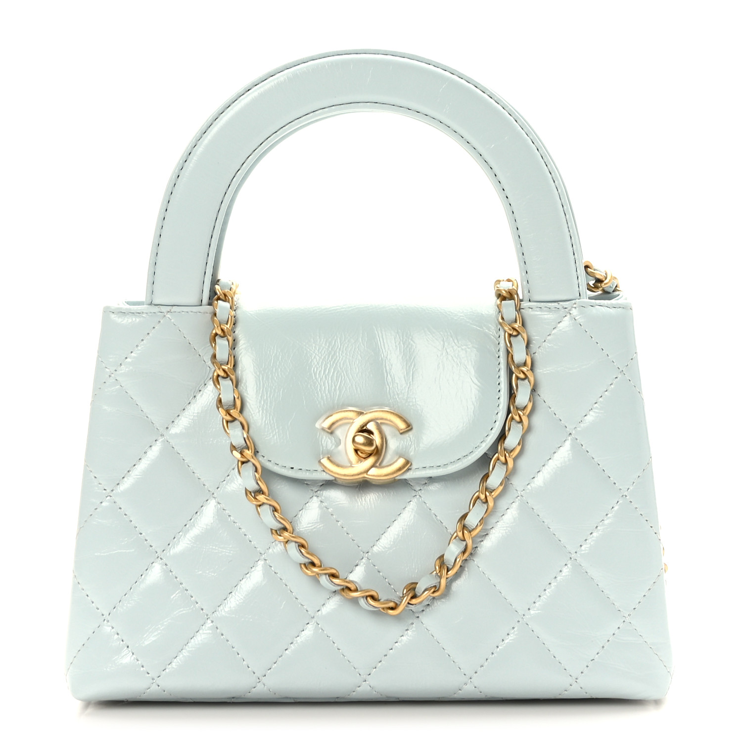 Chanel Nano Kelly Shopper Light Blue