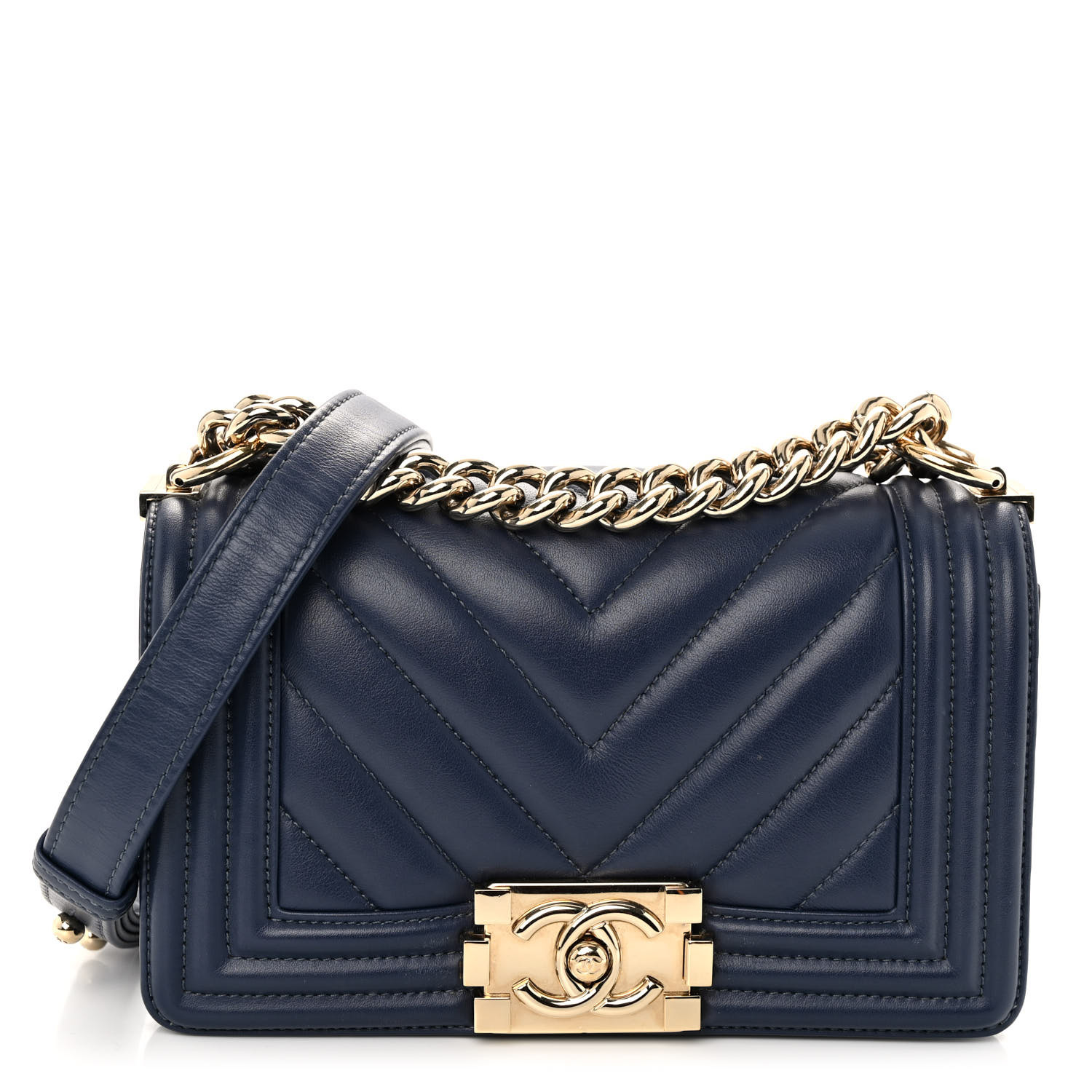 Chanel Small Boy Flap Navy