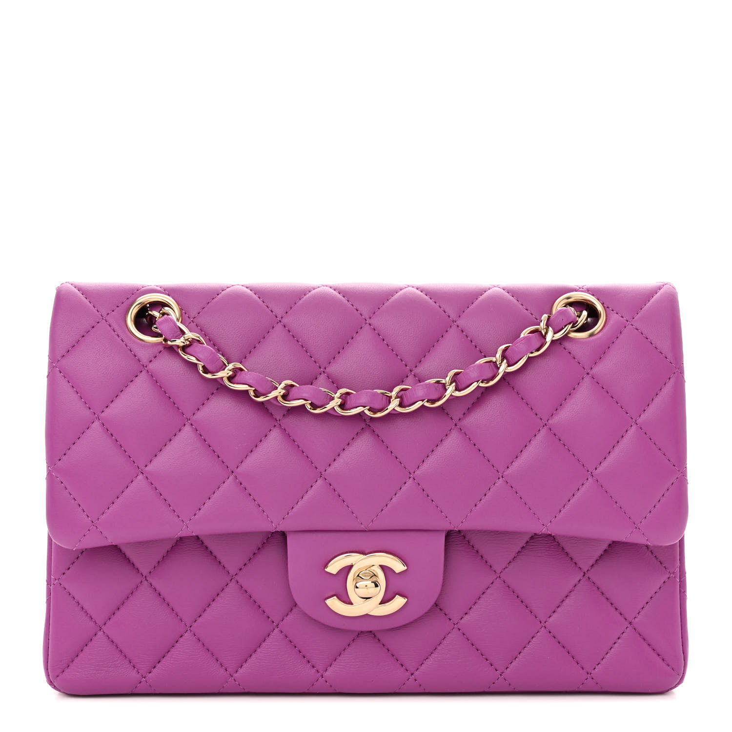 Chanel Small Double Flap Purple