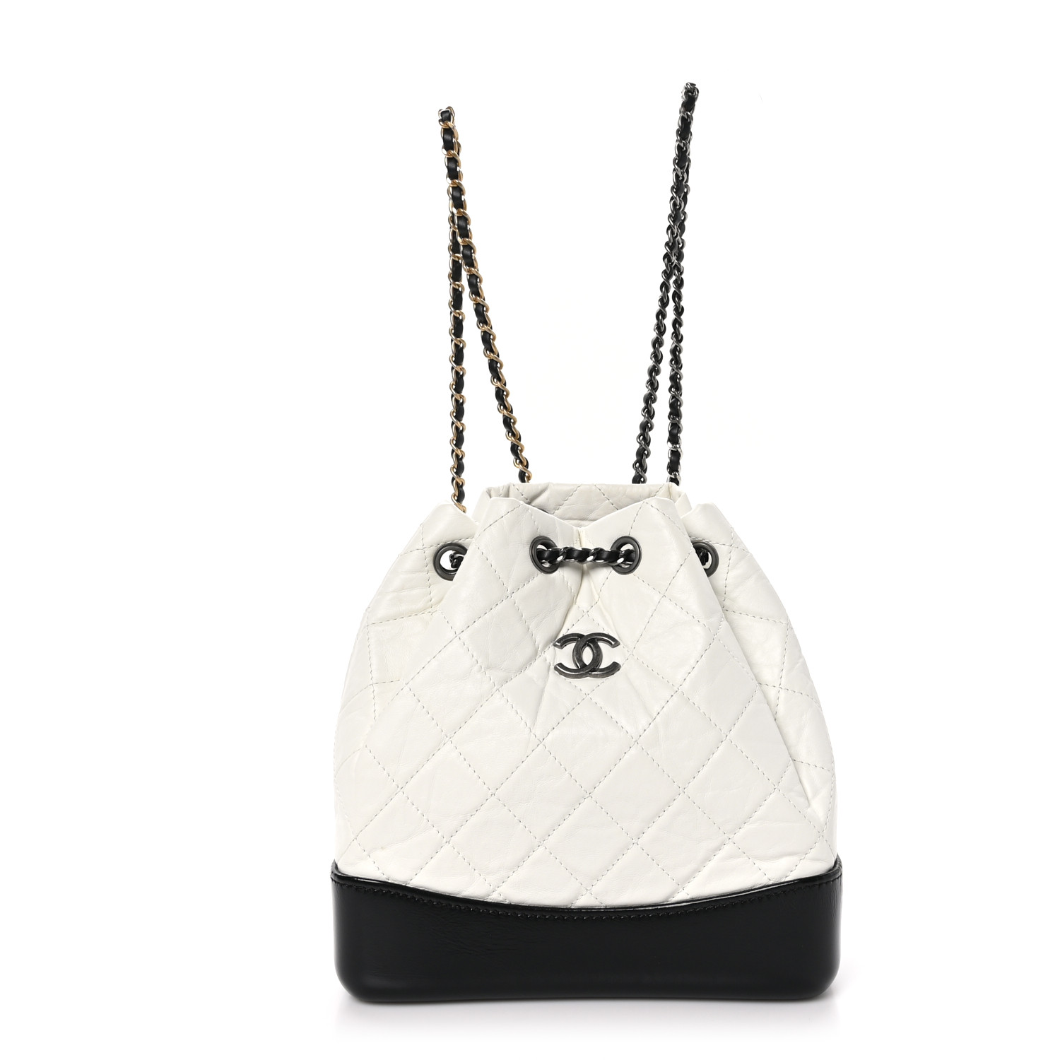 Chanel Small Gabrielle Backpack Black White