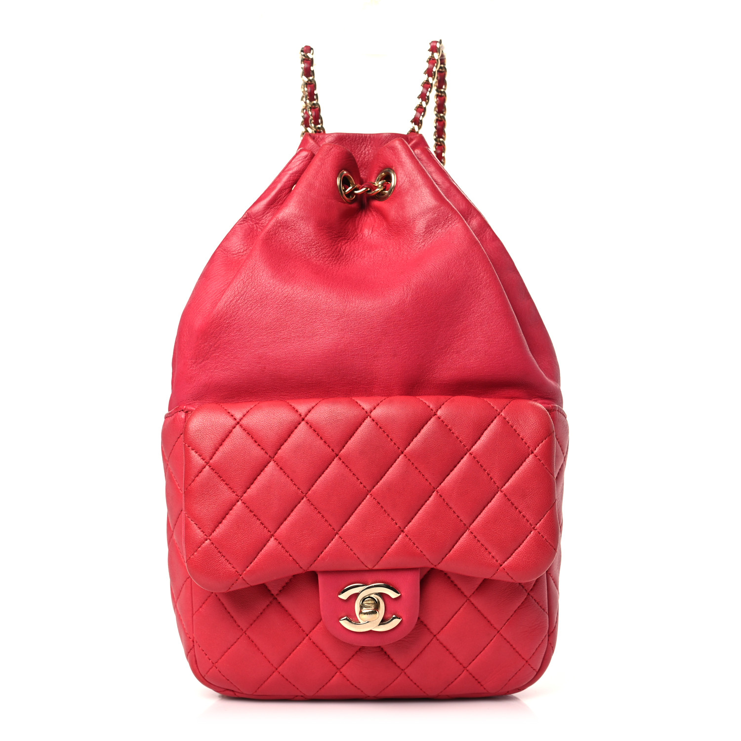 Chanel Small Seoul Backpack Dark Pink