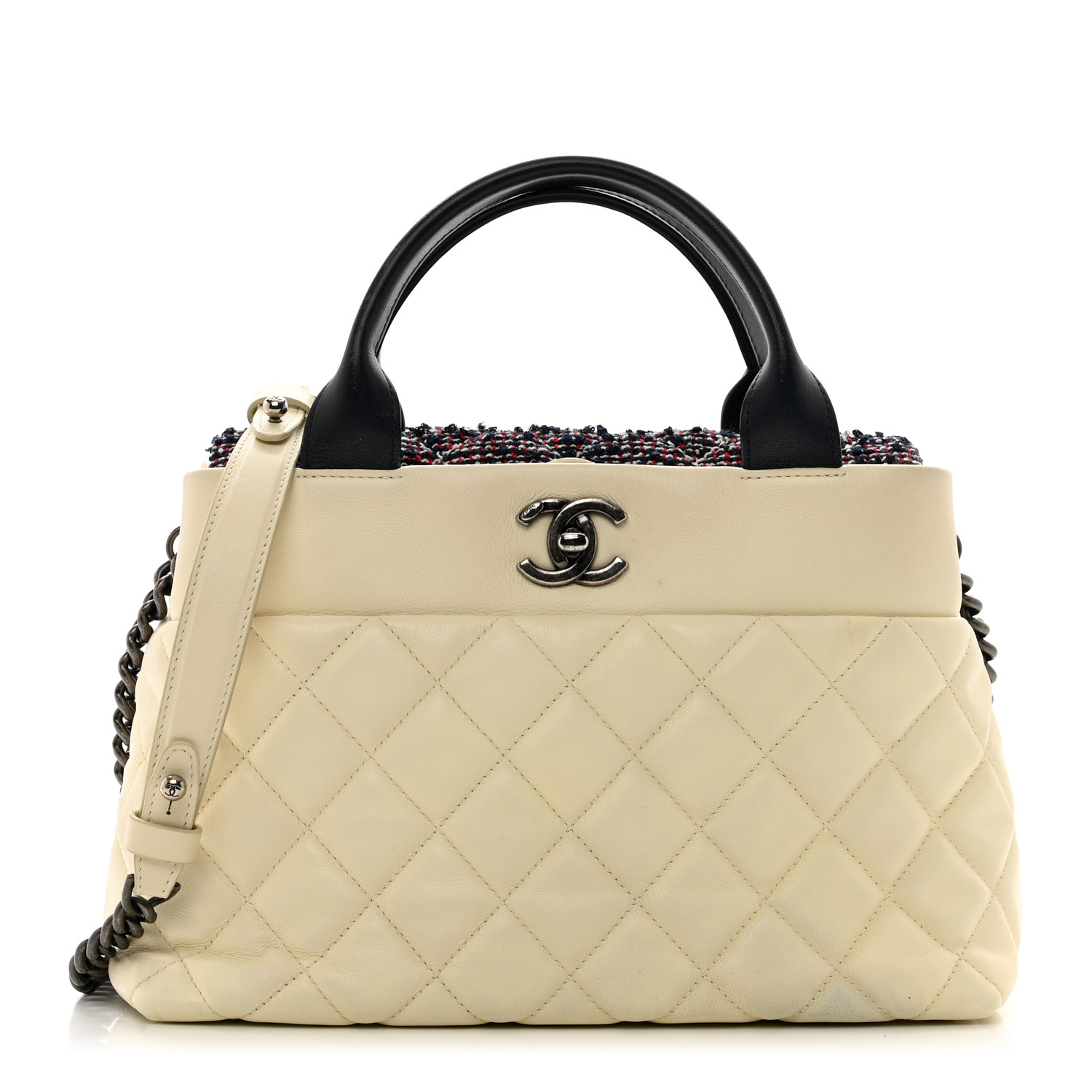 Chanel Small Tote White Multicolor